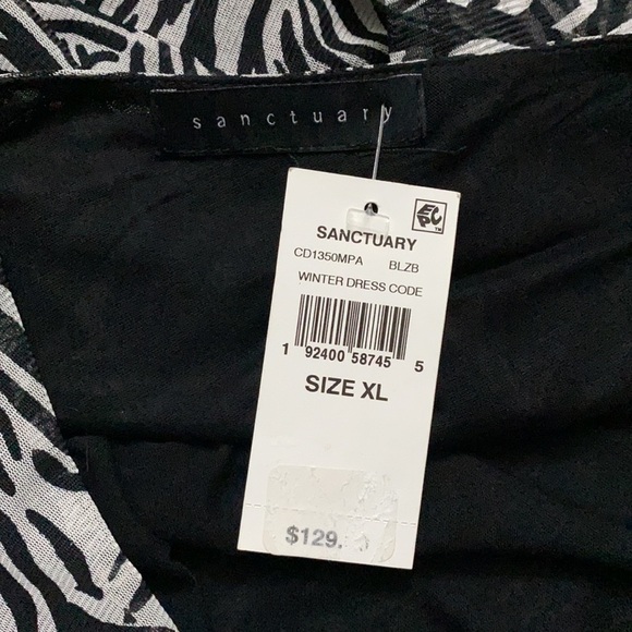 Sanctuary Zebra Print Long Sleeve Mini Dress - Picture 8 of 8